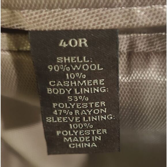 Tasso Elba Mens Wool Blend Blazer Sport Coat Jacket Size 40 Regular (Medium) - Picture 10 of 11